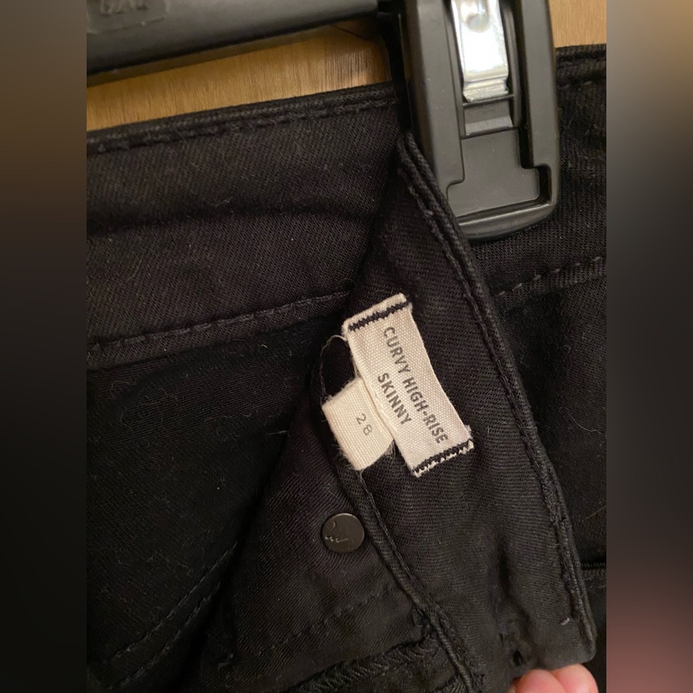 Maxwell Curvy High Rise Skinny Jean- Blk 28 - Picture 6 of 7